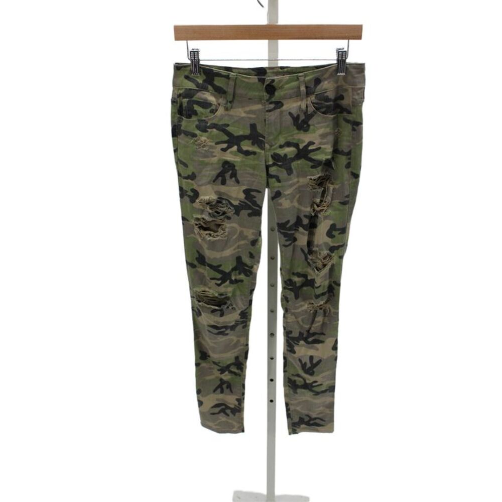 Black Orchid Women Multicolor Camo Skinny Jeans Cotton Blend Size 26